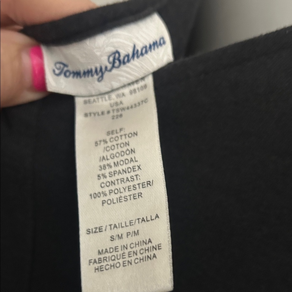 Tommy Bahama Black High Low Dress - Picture 6 of 6